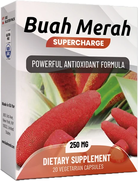 Buah Merah Antioxidant Formula Capsules — pack na may 20 vegetarian capsules